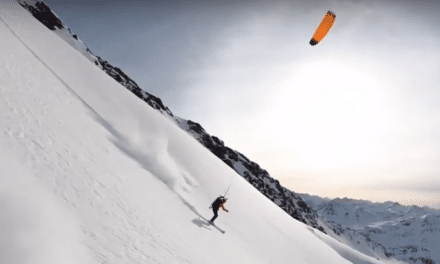 Le kitesurf à la neige…